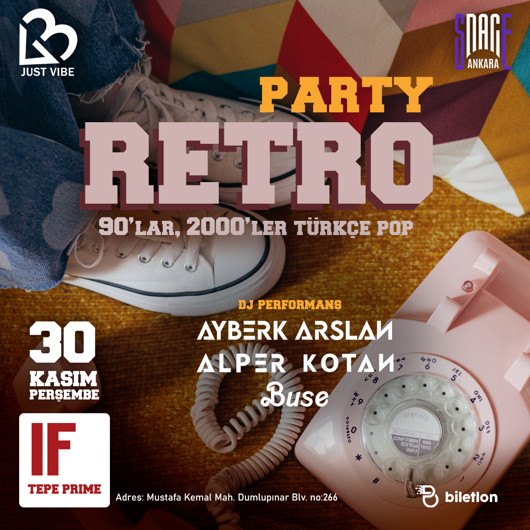 Retro Party – 90’lar, 2000’ler Türkçe Pop